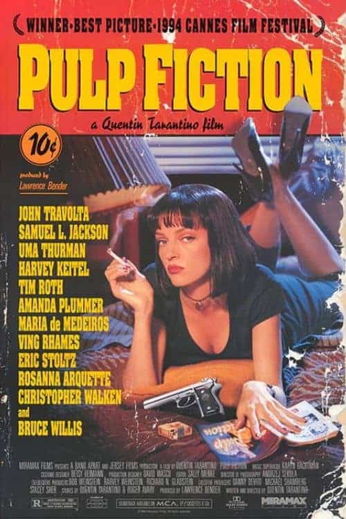 what makes a movie great pulp fiction (1994) poster