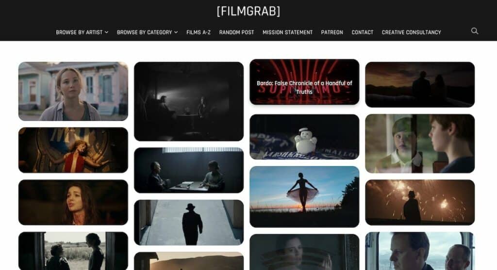 best movie stills website film grab